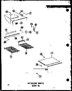 Section 2 Diagram and Parts List for ESRF16-C-P30303-3WC  Amana Refrigerator