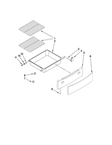 Drawer And Rack Parts Diagram and Parts List for JES8750CAB00  Jenn-Air Range