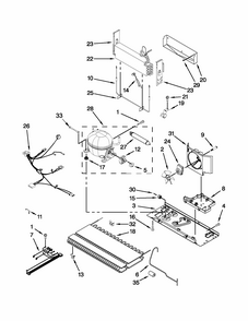 Unit Parts Diagram and Parts List for MFI2269VEW7  Maytag Refrigerator