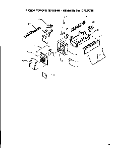 8 Cube Compact Ice Maker Diagram and Parts List for TA18S2W-P1194501WW  Amana Refrigerator