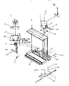 Machine Compartment Diagram and Parts List for TR522SW-P1182701WW  Amana Refrigerator