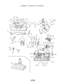 Part Location Diagram of KC26FCPSZ000 Maytag Motor cap