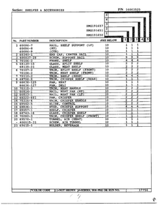 Shelves And Accessories Page 2 Diagram and Parts List for 191650  Admiral Refrigerator