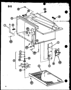 Antenna/Hardware Diagram and Parts List for RR-810 P75592-4M Amana Microwave