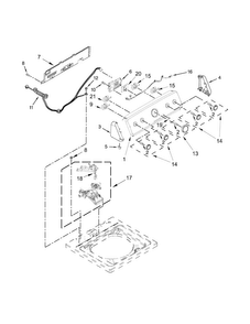 Part Location Diagram of W10641362 Whirlpool PANEL-REAR