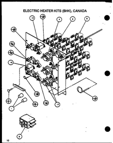 Electric Heater Kits 2 Diagram and Parts List for ATK05 P6443902C Amana Air Conditioner