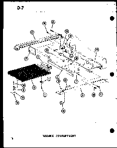 Section 7 Diagram and Parts List for SRI22F-L-P75400-5WL  Amana Refrigerator