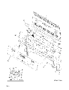 Backguard Diagram and Parts List for 79097713410  Kenmore Range