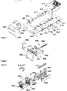 Ice Bucket Auger, Ice Maker Assy, And Ice Maker Parts Diagram and Parts List for SSD522SW-P1184704WW  Amana Refrigerator