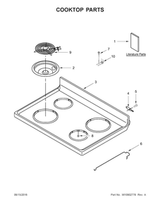 Cooktop Parts Diagram and Parts List for ACR4303MFB0  Amana Range