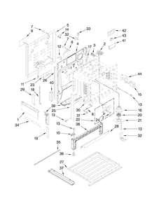 Chassis Parts Diagram and Parts List for JES9750CAB00  Jenn-Air Range