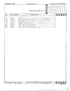 Fresh Food Compartment Page 3 Diagram and Parts List for 22802-A  Admiral Refrigerator