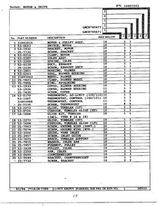 Motor And Drive Page 2 Diagram and Parts List for LNC8749A71  Maytag Dryer