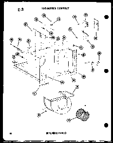 Interior Parts Diagram and Parts List for 11-5J P54336-67R Amana Air Conditioner