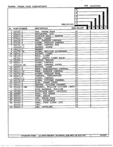 Unit Compartment And System Page 3 Diagram and Parts List for 181040  Admiral Refrigerator