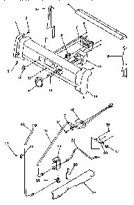 Backguard And Gas Supply Diagram and Parts List for ARG7301W-P1143315NW  Amana Range