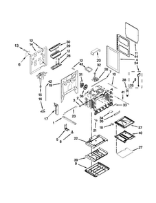 Chassis Parts Diagram and Parts List for JGS9900CDS02  Jenn-Air Range