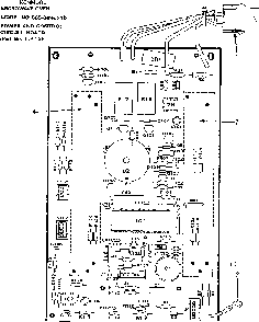 Power And Control Circuit Board Diagram and Parts List for 5658848310  Kenmore Microwave