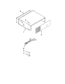 Top Grille And Unit Cover Parts Diagram and Parts List for JS48NXFXDW00  Jenn-Air Refrigerator