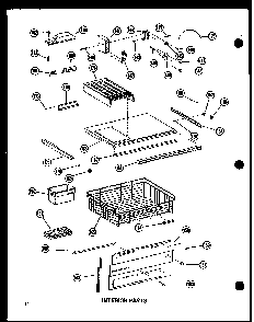 Interior Parts Diagram and Parts List for BC20WC-P6023515WC  Amana Refrigerator