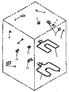 Electrical Components Diagram and Parts List for ARH664E-P1130981NE  Amana Range