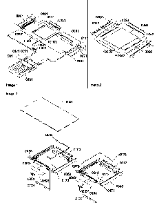 Shelving And Crisper Assemblies Diagram and Parts List for TSI22VL-P1306602WL  Amana Refrigerator
