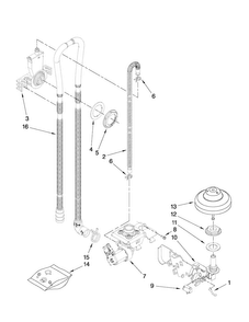 Fill And Overfill Parts Diagram and Parts List for JDB3600AWS2  Jenn-Air Dishwasher