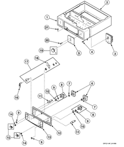 Cabinet Panel Diagram and Parts List for SSE807WF  Speed Queen Dryer