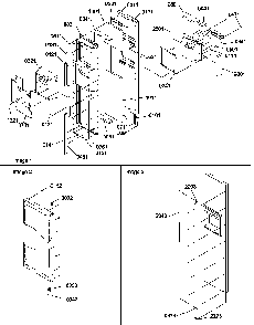 Freezer Door Diagram and Parts List for SRD520TW-P1313101WW  Amana Refrigerator