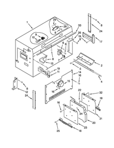 Freezer Liner Parts Diagram and Parts List for JB36SSFXLA02  Jenn-Air Refrigerator