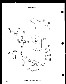 Compressor Parts Diagram and Parts List for ES6P-2AMR P54972-26R Amana Air Conditioner