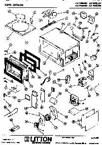 Replacement Parts Diagram and Parts List for AU1475001  Amana Microwave