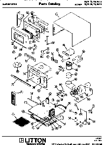 Replacement Parts Diagram and Parts List for 70 2004 Amana Microwave