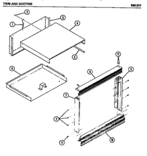 02 - Page 2 Diagram and Parts List for 890301  Amana Microwave Oven Combo