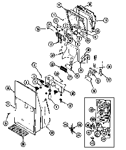 Ice & Water Dispenser Diagram and Parts List for RC203PDA-DS09A  Magic Chef Refrigerator
