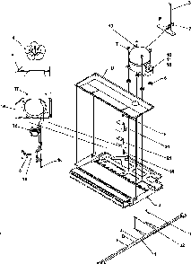 Compressor Compartment Diagram and Parts List for TN22AL-P1300701WL  Amana Refrigerator