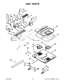 Unit Parts Diagram and Parts List for JUDFP242HL00  Maytag Wine and Beverage Cooler