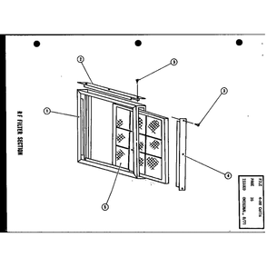 Rf Filter Section Diagram and Parts List for EA48X P52801-5C Amana Air Conditioner