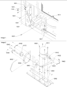 Machine Compartment Diagram and Parts List for BRF20VSE-P1321303WS  Amana Refrigerator