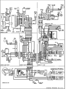 Wiring Information Diagram and Parts List for ARSE667BS1  Amana Refrigerator