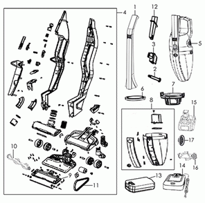 Part Location Diagram of 440007106 Hoover Turbo Tool-Motorized