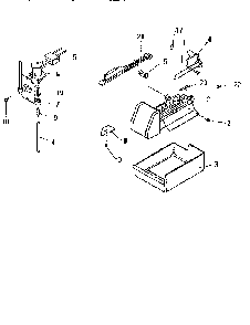 Add-on Ice Maker Assembly Diagram and Parts List for TA18S2W-P1194501W  Amana Refrigerator