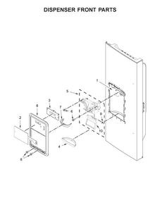 Part Location Diagram of W10731568 Whirlpool OVERLAY