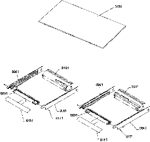 Crisper Assembly Diagram and Parts List for TM18VW-P1305902WW  Amana Refrigerator