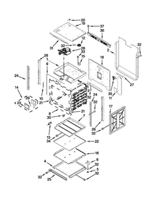 Oven Parts Diagram and Parts List for JJW2427WB02  Jenn-Air Wall Oven