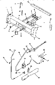 Backguard And Gas Supply Diagram and Parts List for ARG7301L-P1143315NL  Amana Range