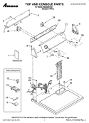 TOP AND CONSOLE PARTS Diagram and Parts List for NED5200TQ0  Amana Dryer