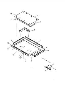 Heater Box Diagram and Parts List for AK2T30E2-P1131563NE  Amana Cooktop