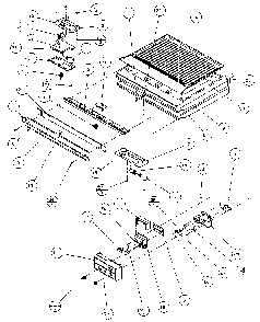 Comparment Separator/divider Block Diagram and Parts List for 85861-P1117302W  Amana Refrigerator