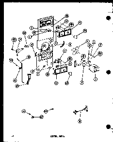 Control Parts Diagram and Parts List for TM14G-L-P75658-14WL  Amana Refrigerator